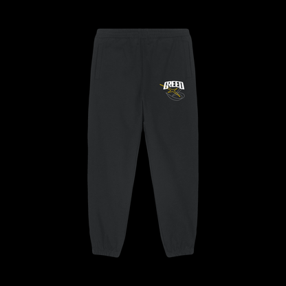 3X Black Oversized Joggers